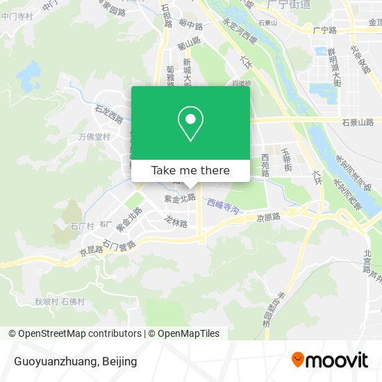 Guoyuanzhuang map