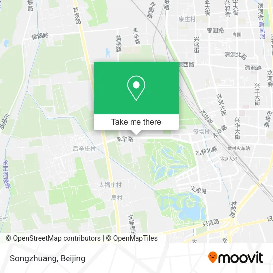 Songzhuang map