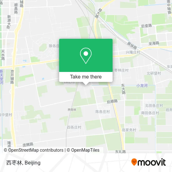 西枣林 map