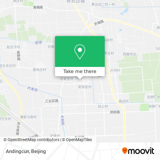 Andingcun map