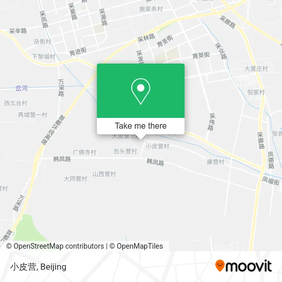 小皮营 map