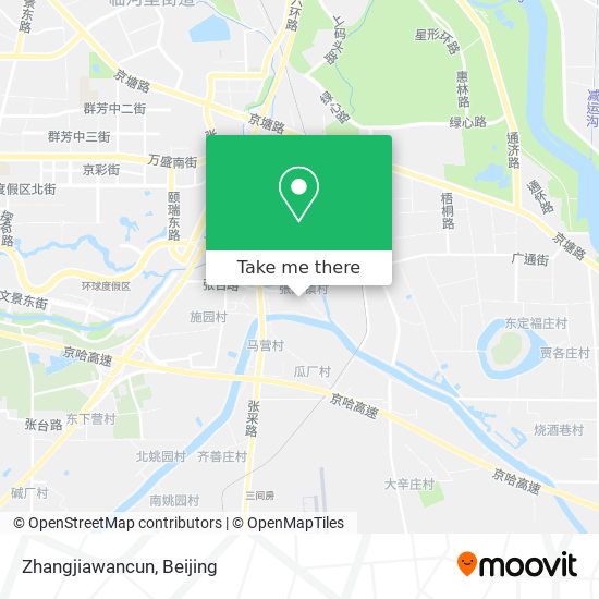 Zhangjiawancun map