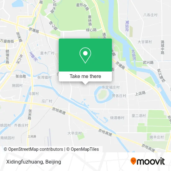 Xidingfuzhuang map