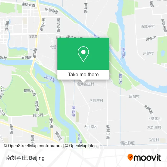 南刘各庄 map