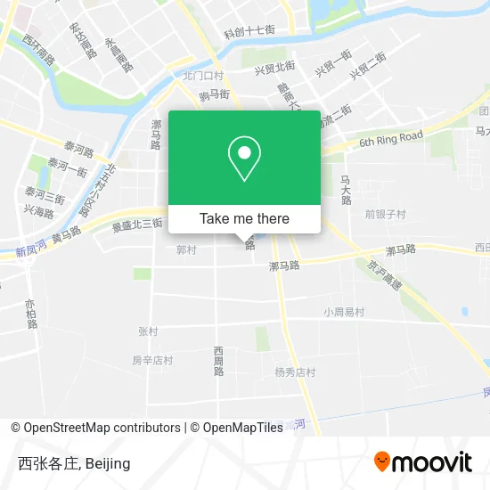 西张各庄 map
