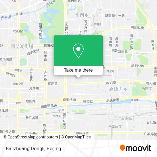 Balizhuang Dongli map