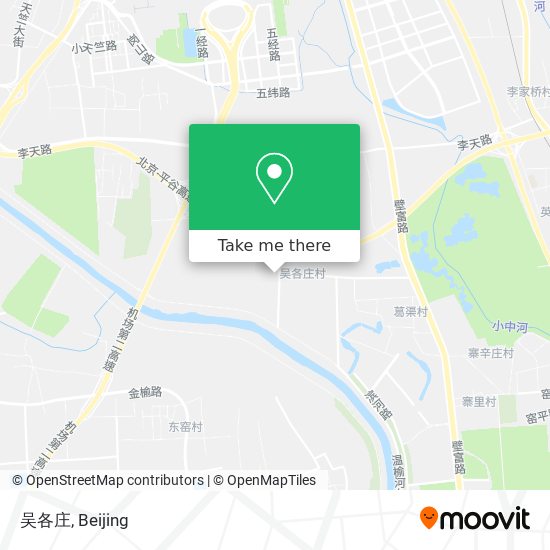 吴各庄 map