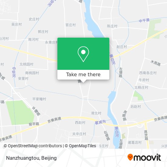 Nanzhuangtou map