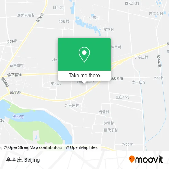 学各庄 map