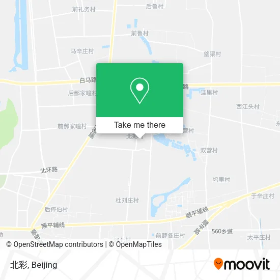 北彩 map