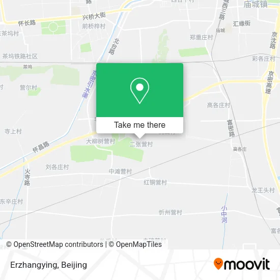 Erzhangying map