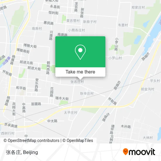 张各庄 map