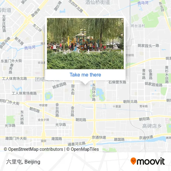 六里屯 map
