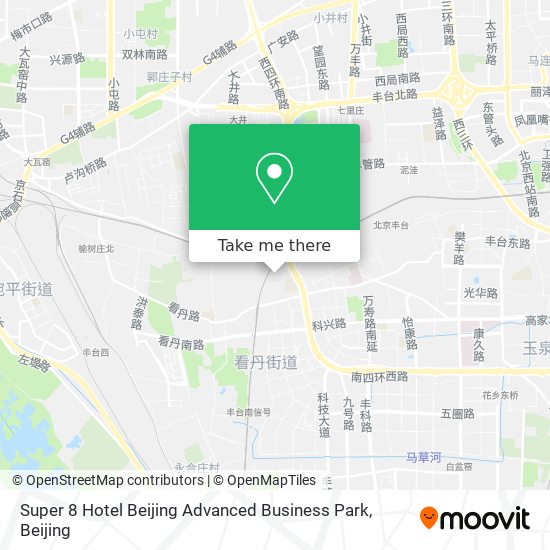 Super 8 Hotel Beijing Advanced Business Park map