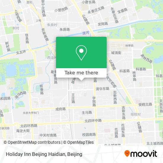 Holiday Inn Beijing Haidian map