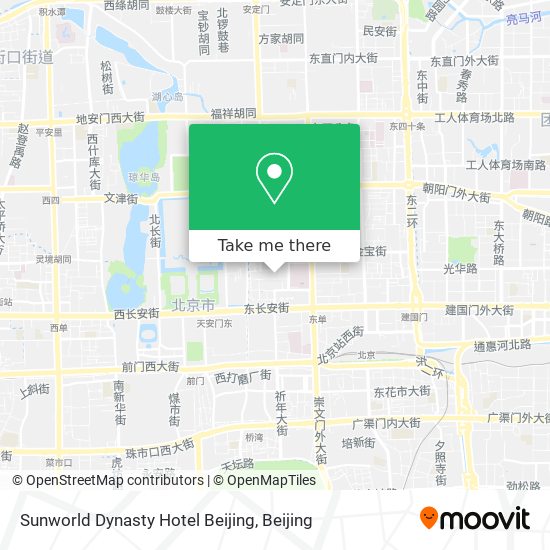Sunworld Dynasty Hotel Beijing map