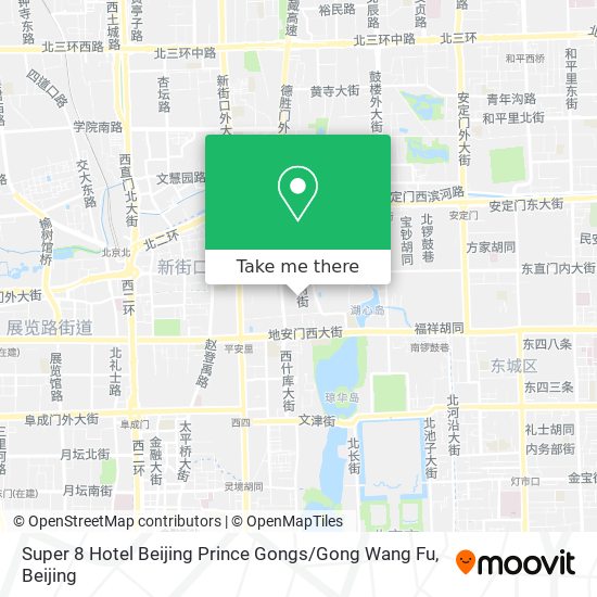 Super 8 Hotel Beijing Prince Gongs / Gong Wang Fu map