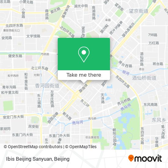 Ibis Beijing Sanyuan map