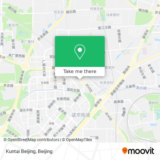 Kuntai Beijing map