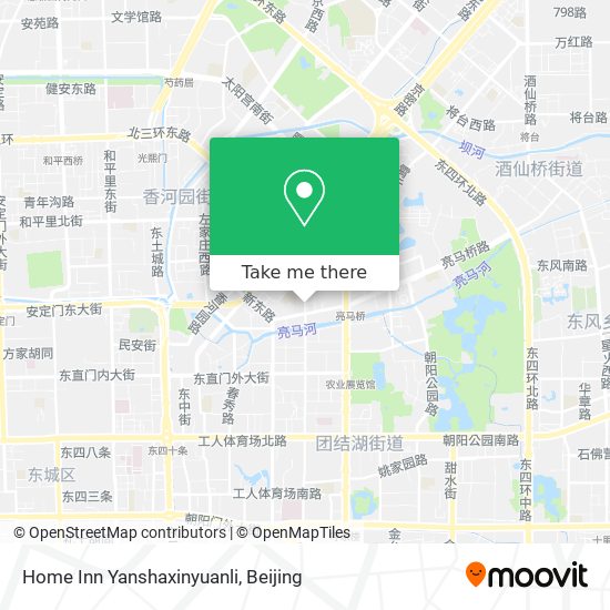 Home Inn Yanshaxinyuanli map