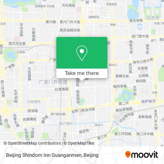 Beijing Shindom Inn Guanganmen map