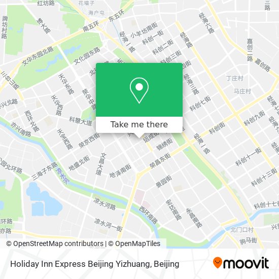 Holiday Inn Express Beijing Yizhuang map