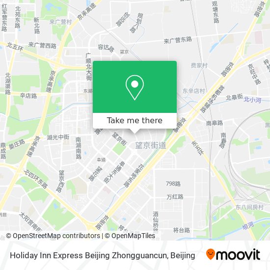Holiday Inn Express Beijing Zhongguancun map