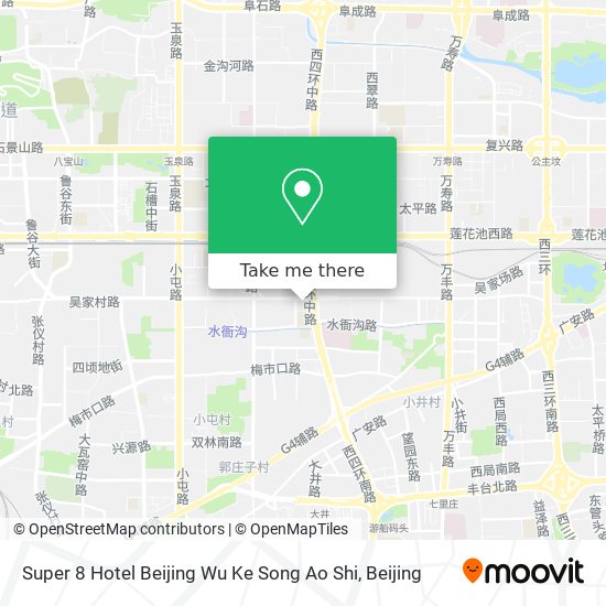 Super 8 Hotel Beijing Wu Ke Song Ao Shi map