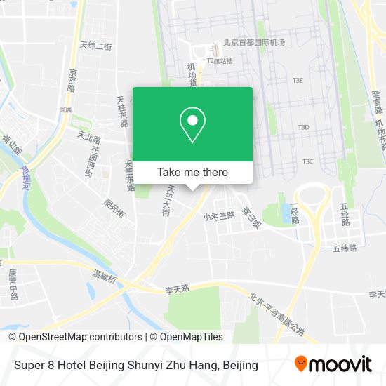 Super 8 Hotel Beijing Shunyi Zhu Hang map