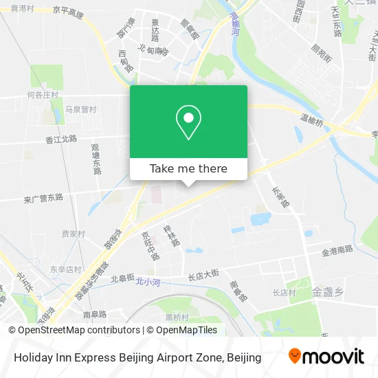 Holiday Inn Express Beijing Airport Zone map
