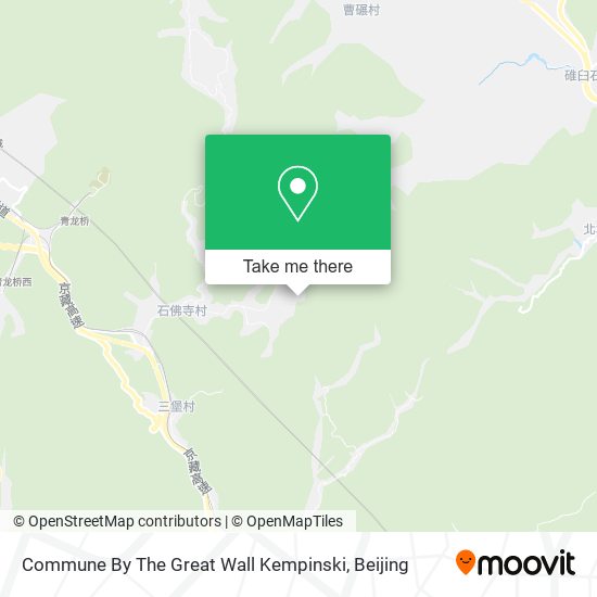 Commune By The Great Wall Kempinski map