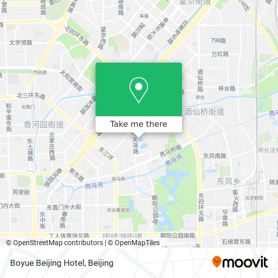 Boyue Beijing Hotel map