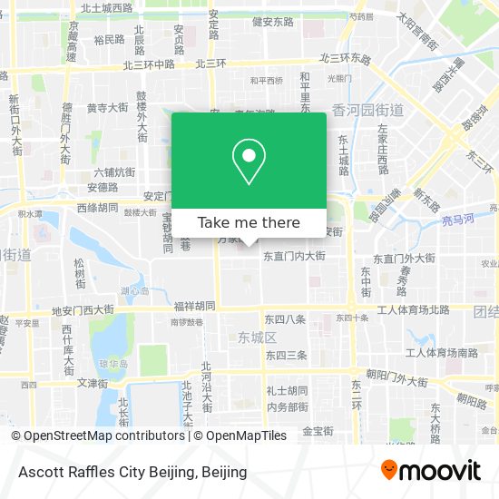 Ascott Raffles City Beijing map