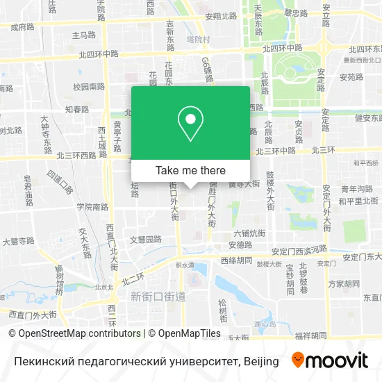 Пекинский педагогический университет map