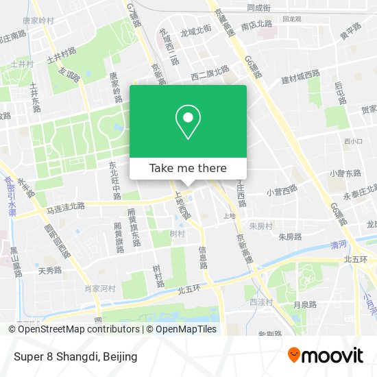 Super 8 Shangdi map