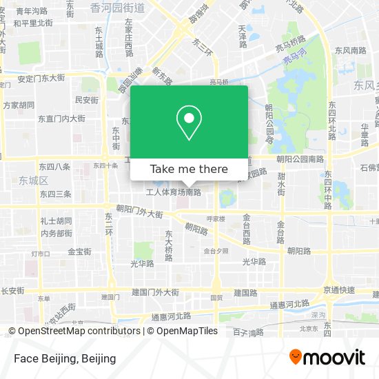 Face Beijing map