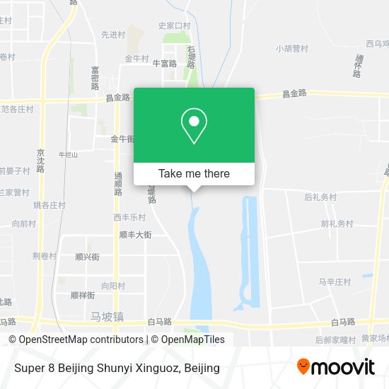 Super 8 Beijing Shunyi Xinguoz map