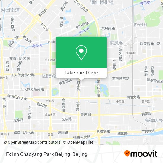 Fx Inn Chaoyang Park Beijing map