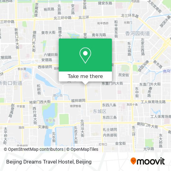 Beijing Dreams Travel Hostel map