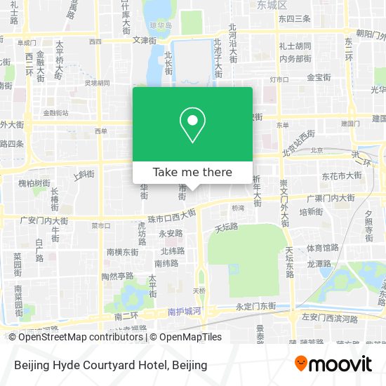 Beijing Hyde Courtyard Hotel map