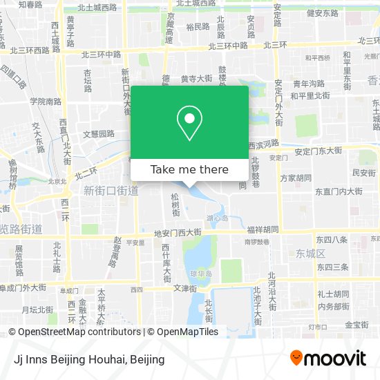 Jj Inns Beijing Houhai map