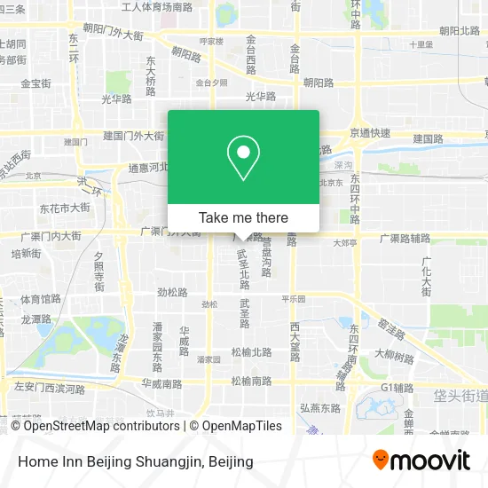 Home Inn Beijing Shuangjin map