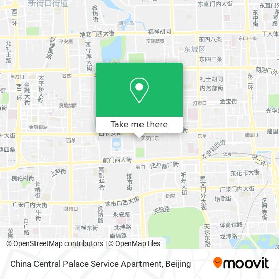 China Central Palace Service Apartment map