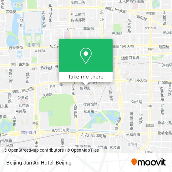 Beijing Jun An Hotel map