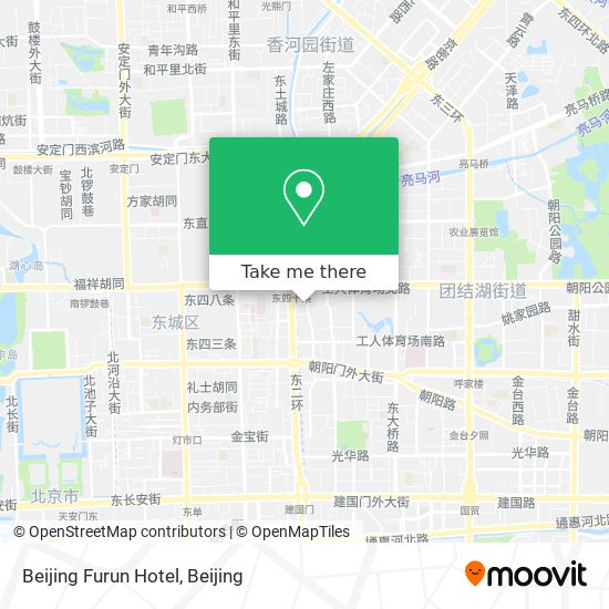 Beijing Furun Hotel map
