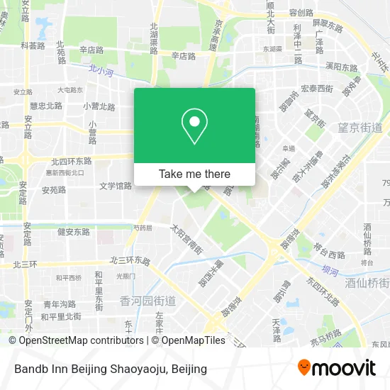 Bandb Inn Beijing Shaoyaoju map