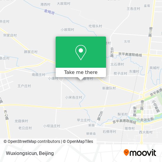 Wuxiongsicun map