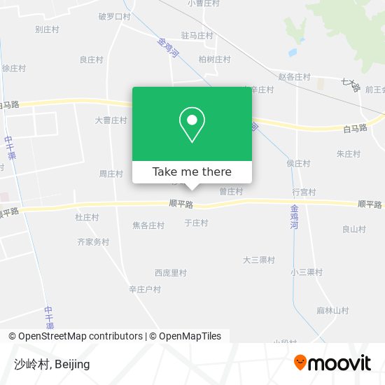 沙岭村 map