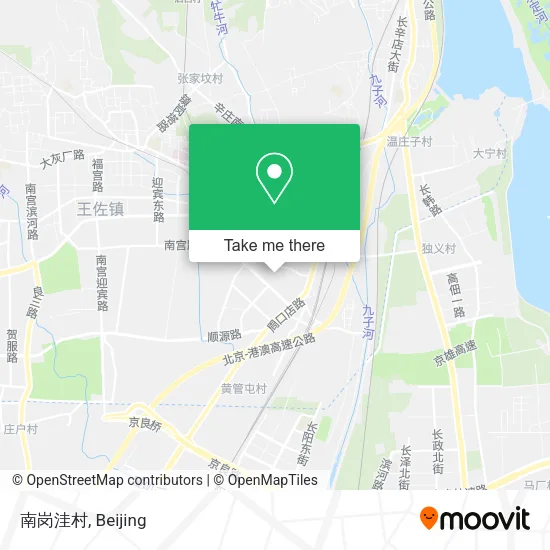 南岗洼村 map