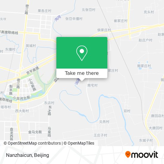 Nanzhaicun map